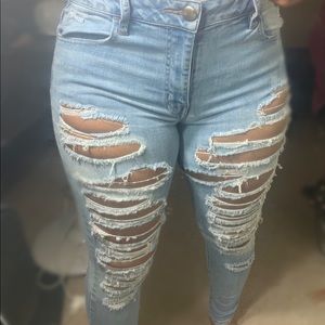 Ripped American eagle jeans